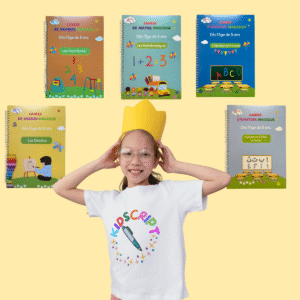 ✨ KidScript – Pack Ultime de 5 Cahiers Magiques Réutilisables ✨